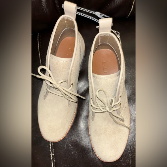 NWOT Coach Men’s Desert Boot in Sand Size 7.5 Suede Leather Rustic Preppy - Picture 4 of 12